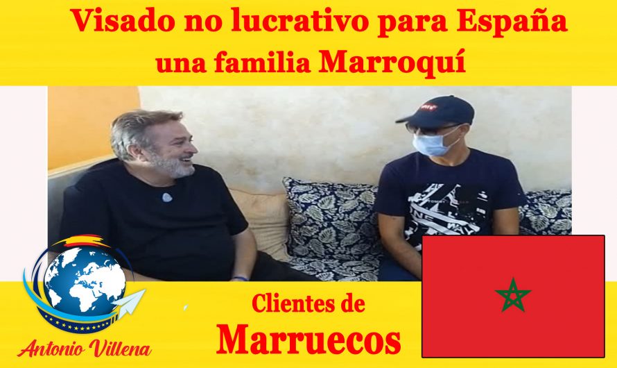 Visado no lucrativo para España una familia Marroquí