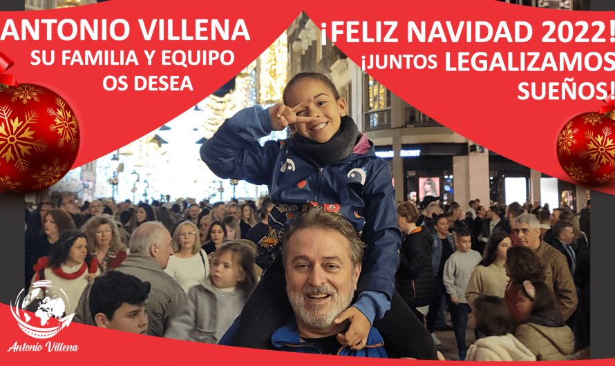 Antonio Villena y su familia y equipo os desea feliz navidad 2022