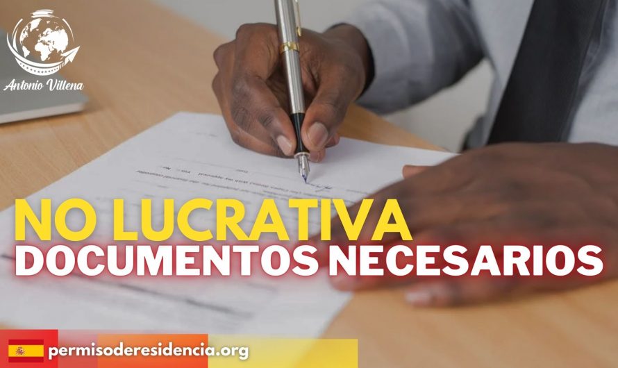 No lucrativa | Documentos necesarios