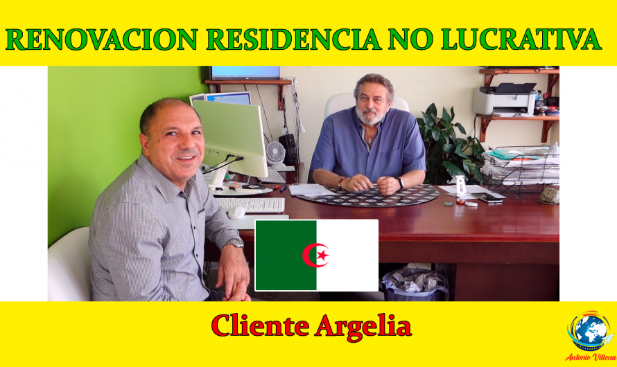 Renovación de residencia no lucrativa | Cliente de Argelia