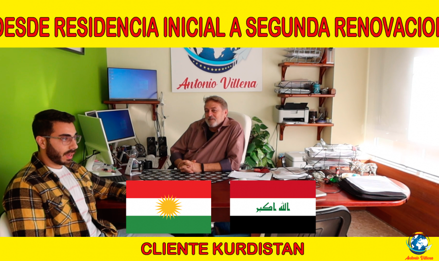 Desde residencia inicial a segunda renovación | Cliente de Kurdistán